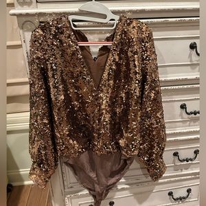 Buddy love sequin bodysuit new with tag